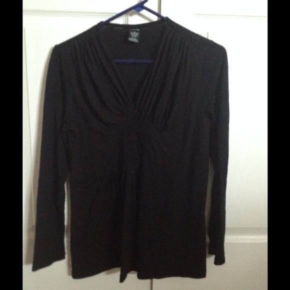 Black crisscross shirt