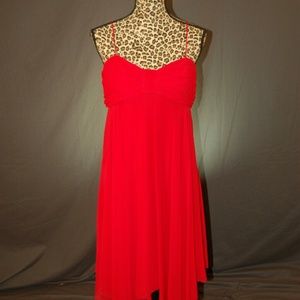 Red party dress