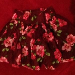 Floral pink Hollister skirt