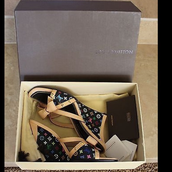 Authentic Louis Vuitton sling back sandals - Picture 2 of 4