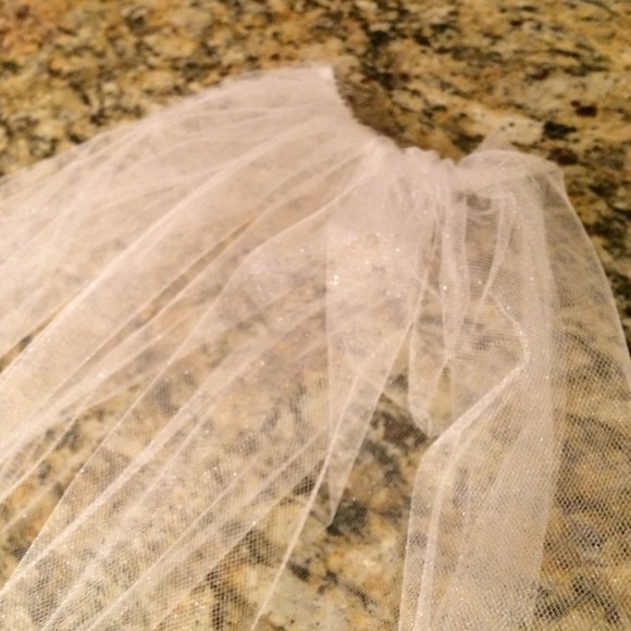 Custom made iridescent tulle veil - Picture 1 of 3