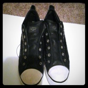 Black sparkled UGG shoes