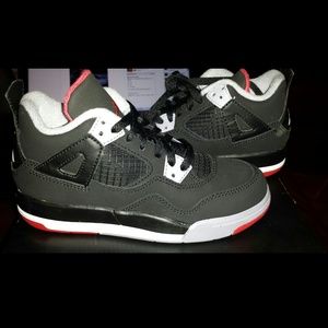 Air jordan bred 4s size 12C