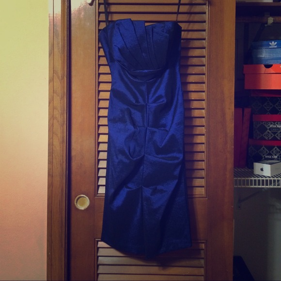Royal blue party dress