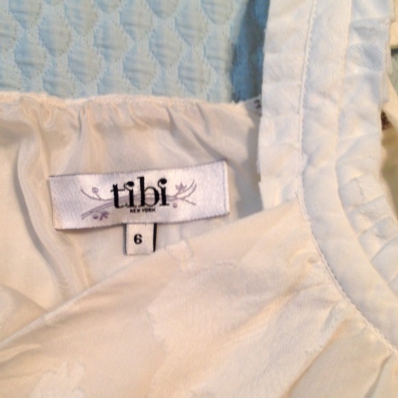 Tibi halter dress with floral embroidery pattern. - Picture 3 of 3