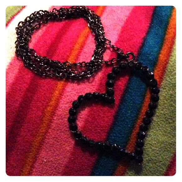 A heart necklace.