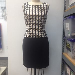 Checker print dress