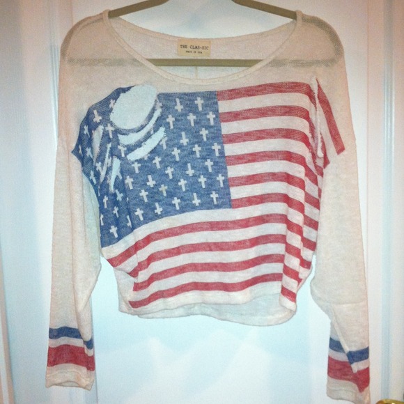 American flag sweater