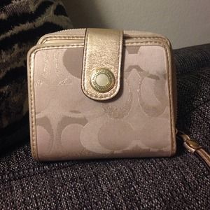 Gold COACH Wallet