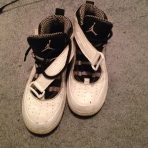Black and white Jordan's