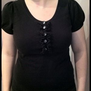 Puff sleeve sweater top