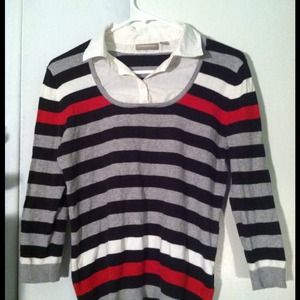 Striped thin sweater