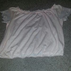 American Eagle peach shirt