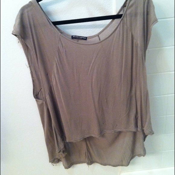 Brandy Melville tan/brown tee