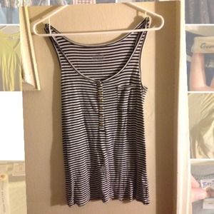 Jcrew tank top striped with pocket!