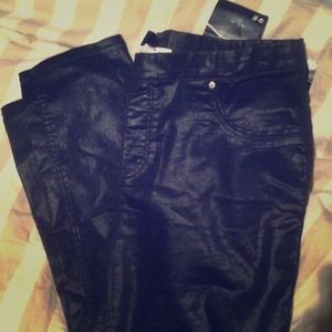 Fake leather leggings