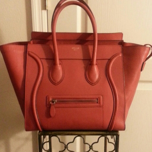 Cherry Red Celine Luggae bag