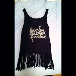 Free love fringe tank