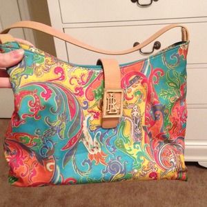 Ralph Lauren paisley purse