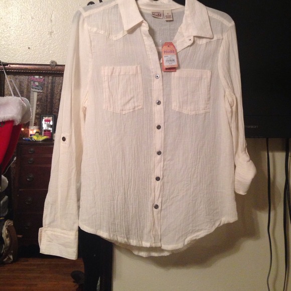 cream white shirt