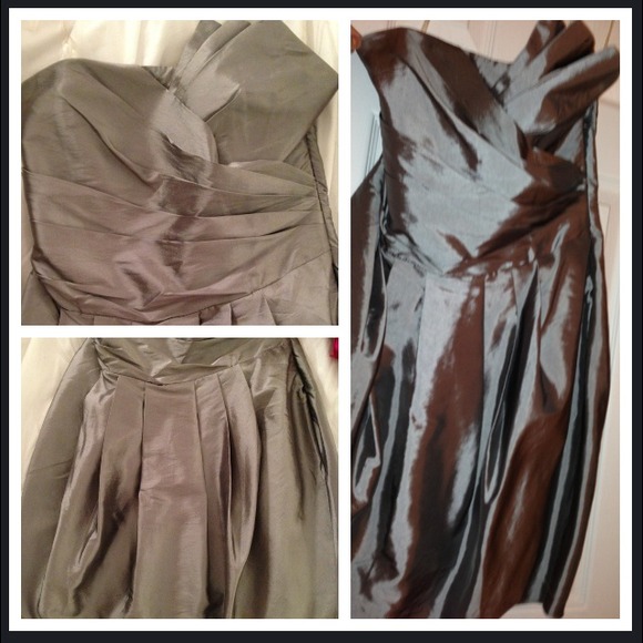 🍸Metallic Silver Cocktail Dress 🍸