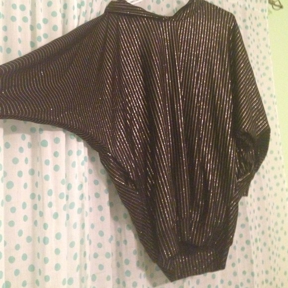 Black and gold glitter American apparel hoodie