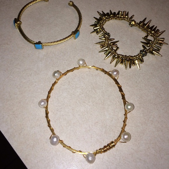 pearls, spikes & turquoise! Bracelet Bundle!