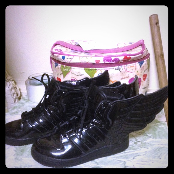 Toddler all black Jeremy Scott Adidas