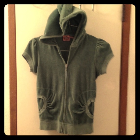 Juicy Green velour Hoodie