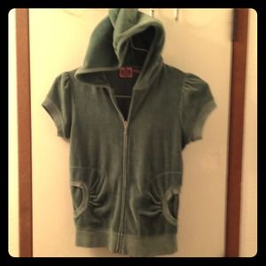 Juicy Green velour Hoodie