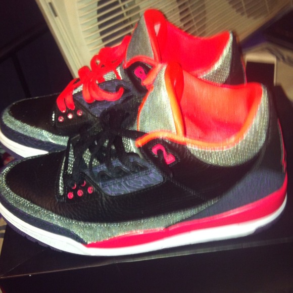Jordan crimson 3s size 9 original everything ft/fs