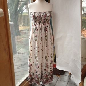 Forever 21 strapless maxi dress