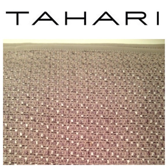 Taupe and Lavender Tweed 21-3/4" Silk Tweed Skirt