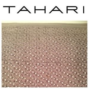 Taupe and Lavender Tweed 21-3/4" Silk Tweed Skirt