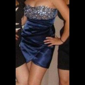 Sexy glam strapless dress