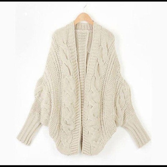 Oversized Autumn Knitted Cardigan Sweater - Picture 1 of 4