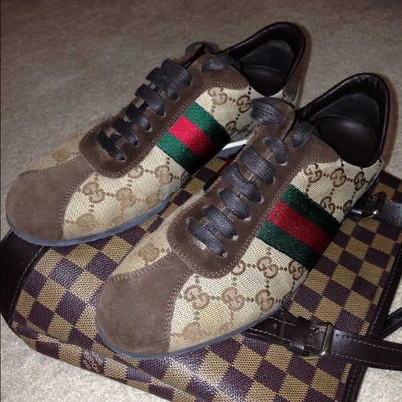 Authentic Gucci  sneakers .