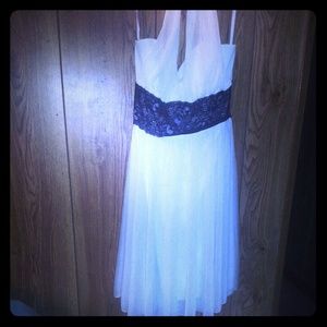 White halter dress