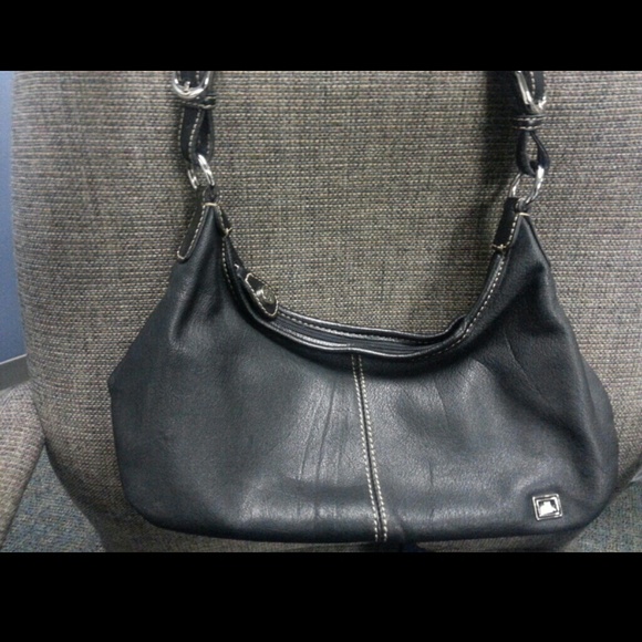 The Sak Black Leather Handbag - Picture 1 of 4