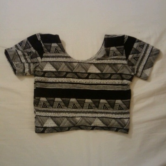 ❌SOLD❌American Apparel Afrika Print Crop Top