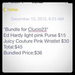 Bundle on Hold for Clucio23