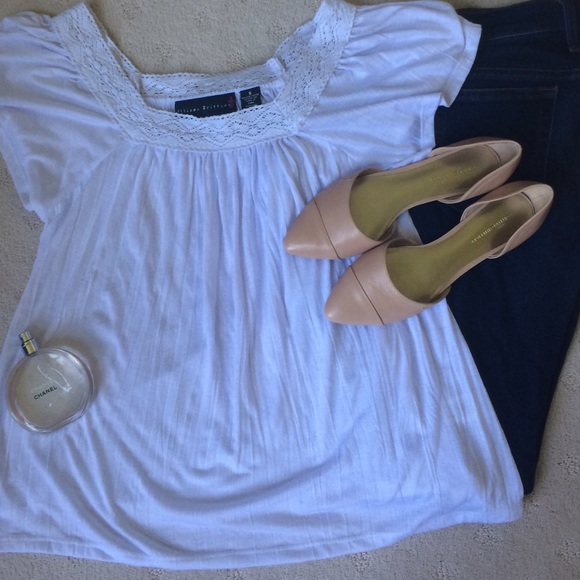 White Boho Style Top - Picture 2 of 3