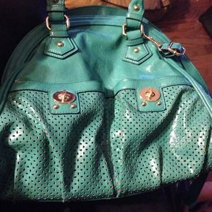 Big Buddha vegan teal bag/ cross body bag