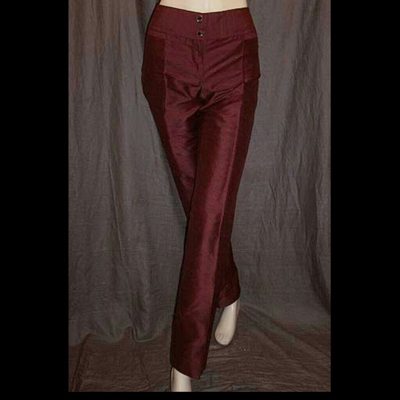 Dolce & Gabbana Russet Brown Raw Silk Pants 38IT - Picture 2 of 3