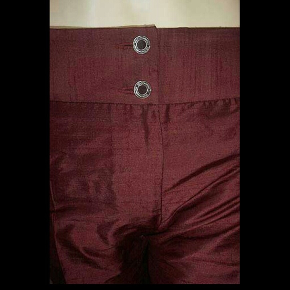 Dolce & Gabbana Russet Brown Raw Silk Pants 38IT - Picture 3 of 3