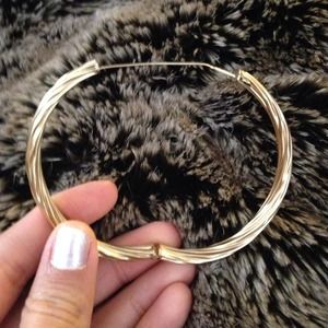 Gold plated bangle