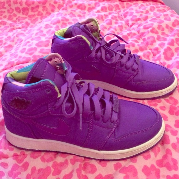 All purple Jordan 1s