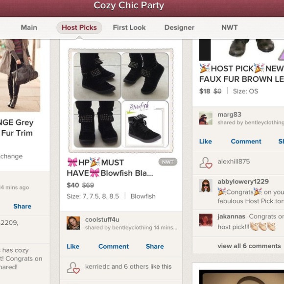 🌹SALE🌹Blowfish Black Booties - Picture 4 of 4