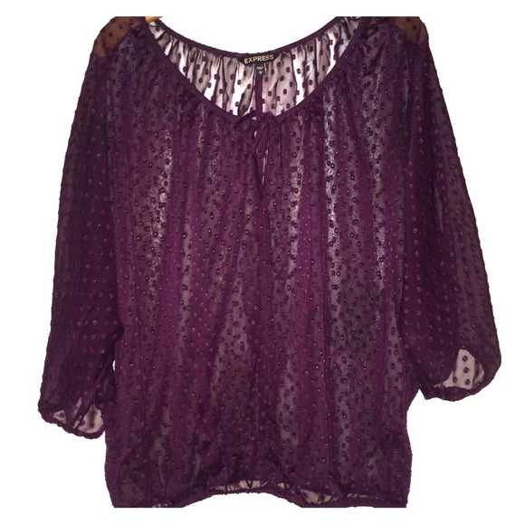 EXPRESS purple blouse🎁😊!!!