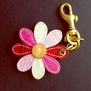 Coach Flower Keychain/Zipper Pull Attachment